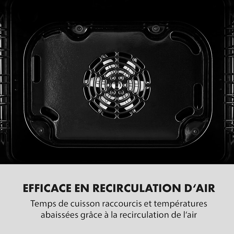 Kalahari Four électrique encastrable 2300W 7 fonctions - noir