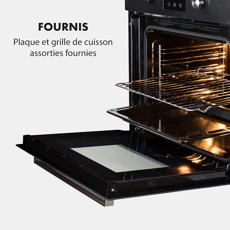 Kalahari Four électrique encastrable 2300W 7 fonctions - noir