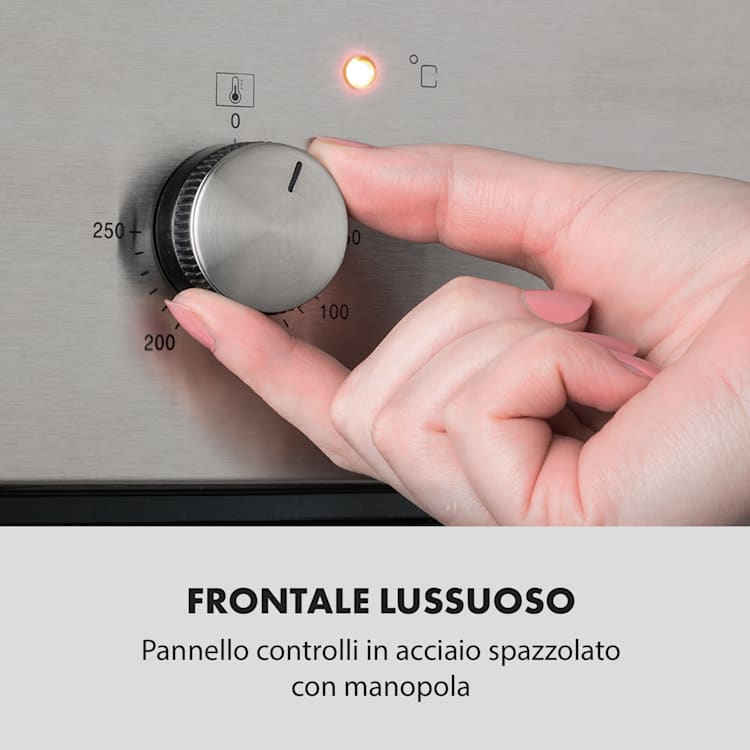 Kalahari forno elettrico da incasso 2300W 7 funzioni nero