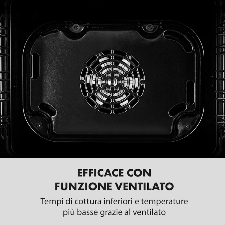 Kalahari forno elettrico da incasso 2300W 7 funzioni nero