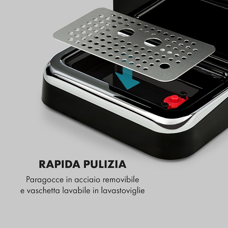 Espressionata Gusto Macchina per caffè espresso 1100W 15 bar nero Nero
