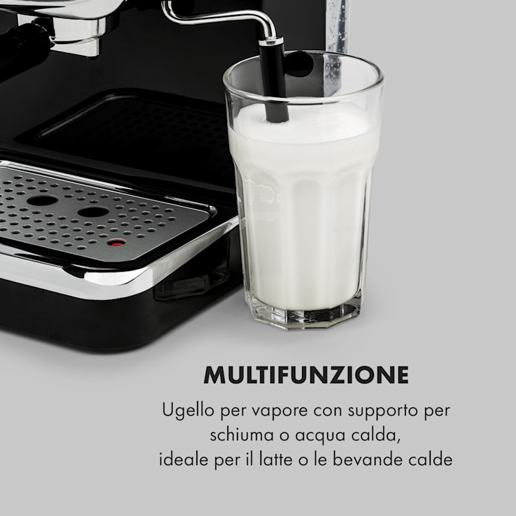 Espressionata Gusto Macchina per caffè espresso 1100W 15 bar nero Nero