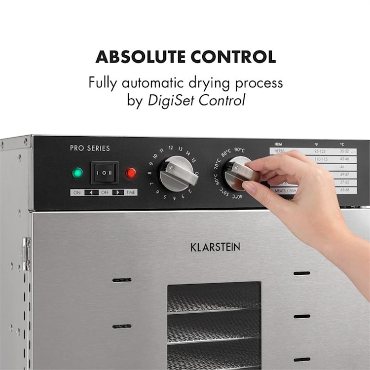 Master Jerky 32 Déshydrateur alimentaire 4500W 40-90 °C - inox argent 32 étages