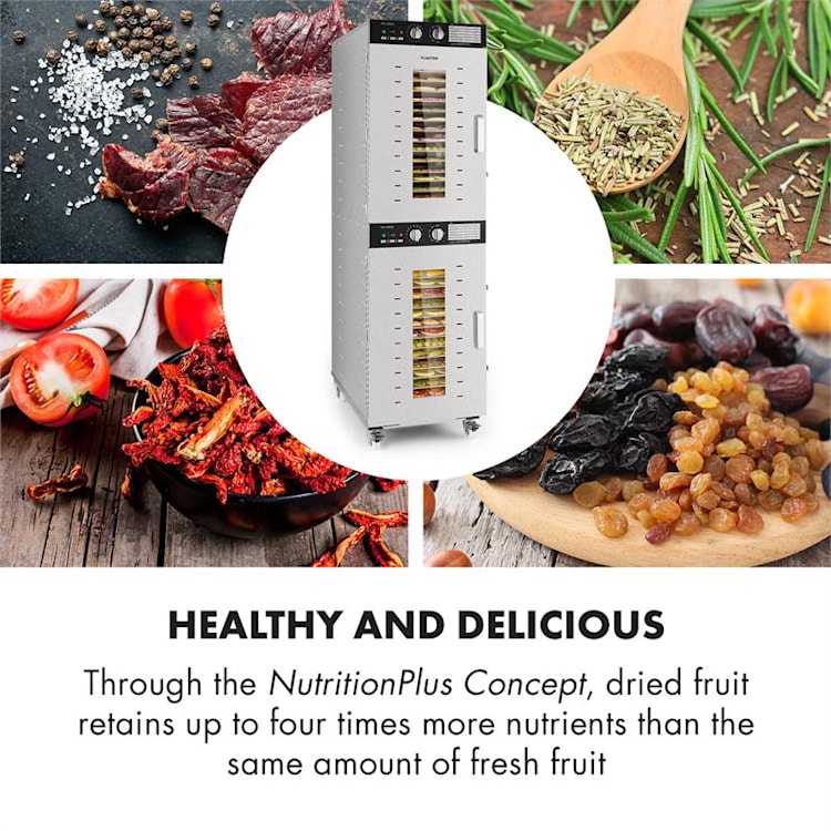 Master Jerky 32 Déshydrateur alimentaire 4500W 40-90 °C - inox argent 32 étages