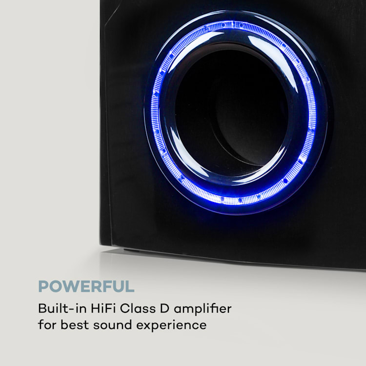 Areal Nobility Surround-System a 5.1 canali 120 W RMS BT 3.0 USB SD AUX