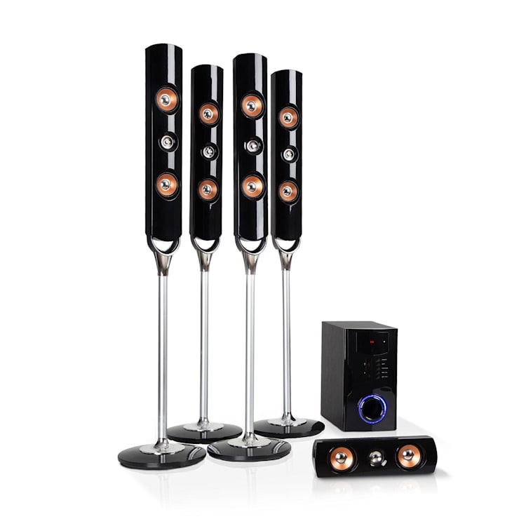Areal Nobility Surround-System a 5.1 canali 120 W RMS BT 3.0 USB SD AUX