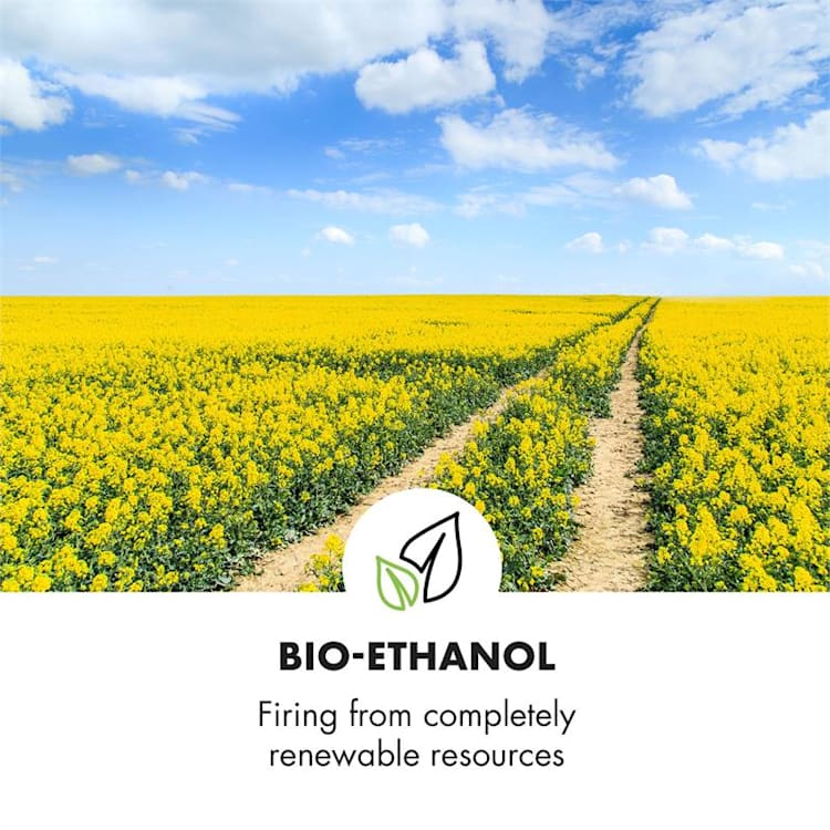 Phantasma Cube Ethanol-Kamin rauchfrei Edelstahl-Brenner 4h Edelstahl