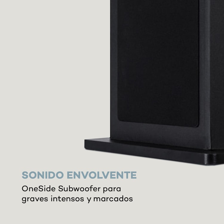 Karaboom 100 Sing Torre de sonido Karaoke 120W máx. Reproductor de CD 2 micrófonos inalámbricos Negro
