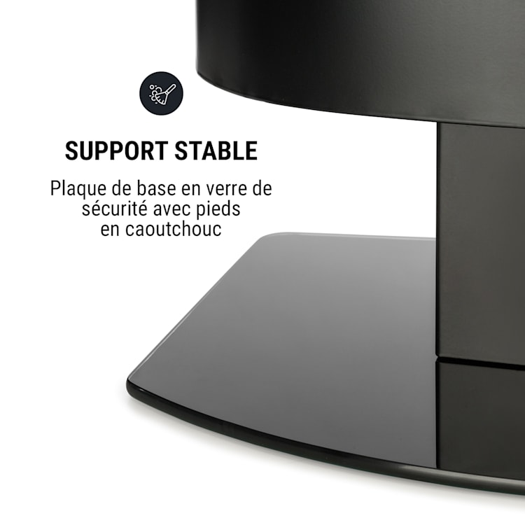 Phantasma Tower cheminée à l'éthanol brûleur de sécurité extincteur noir Noir