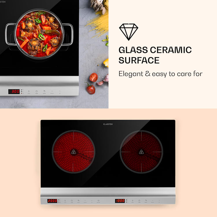 MisterCook Duo, płyta grzewcza na podczerwień, 3000 W, 90-650°C, timer