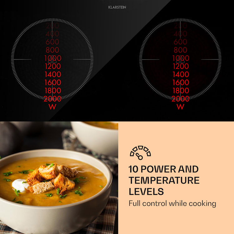 MisterCook Duo, płyta grzewcza na podczerwień, 3000 W, 90-650°C, timer