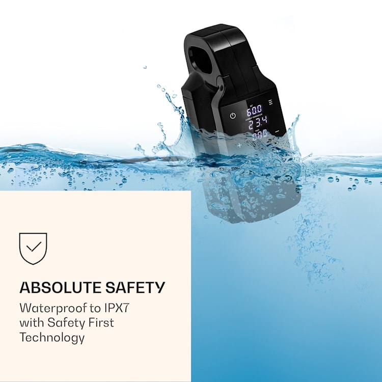 Quickstick Free, Sous Vide varič, 0 - 95 °C, LCD dotykový displej, čierne