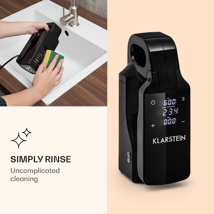 Quickstick Free, Sous Vide varič, 0 - 95 °C, LCD dotykový displej, čierne