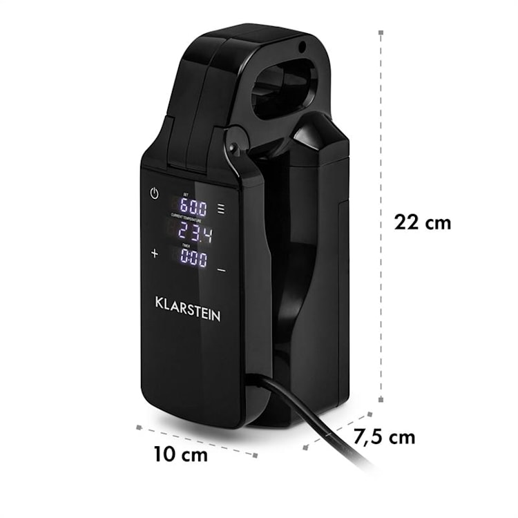 Quickstick Free Sous Vide Stick 0-95 °C LCD-Touch-Display schwarz