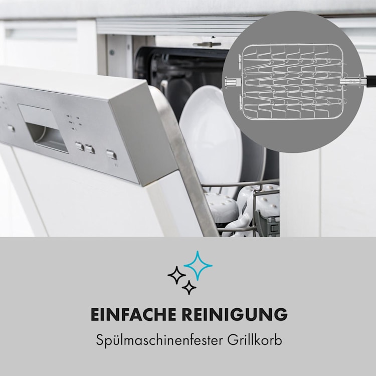 Crossfire Vertikaler Gasgrill 800°C Infrarot-Brenner 12.000 BTU silber