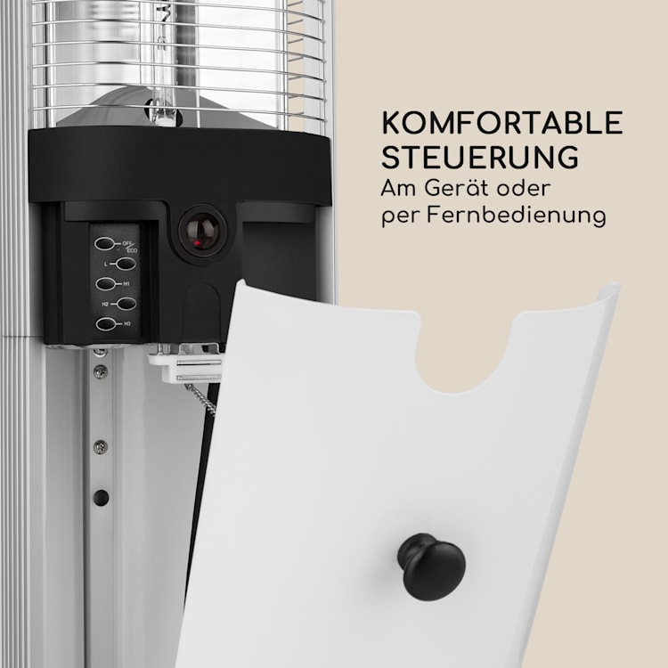 Megalith Heizstrahler 2700W Carbon-Heizelemente LED-Licht
