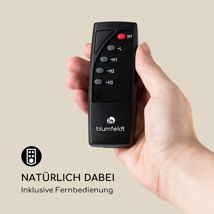 Megalith Heizstrahler 2700W Carbon-Heizelemente LED-Licht