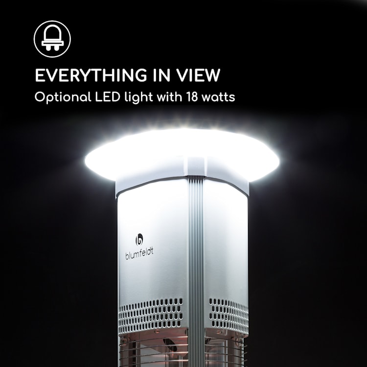 Megalith, ohrievač, 2700 W, uhlíkové výhrevné telesá, LED svetlo