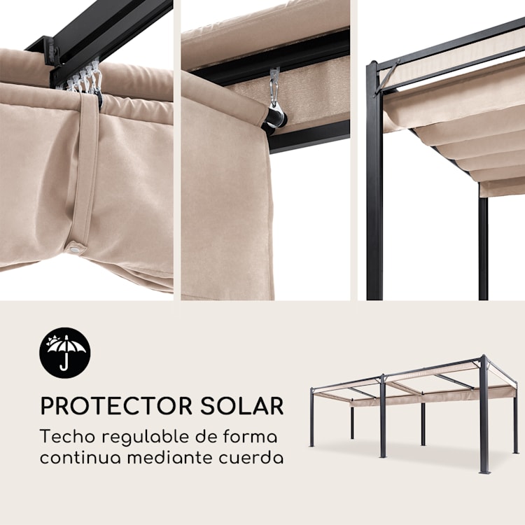 3 x 6 m | Antracita | Beige