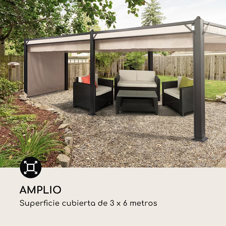 3 x 6 m | Antracita | Beige