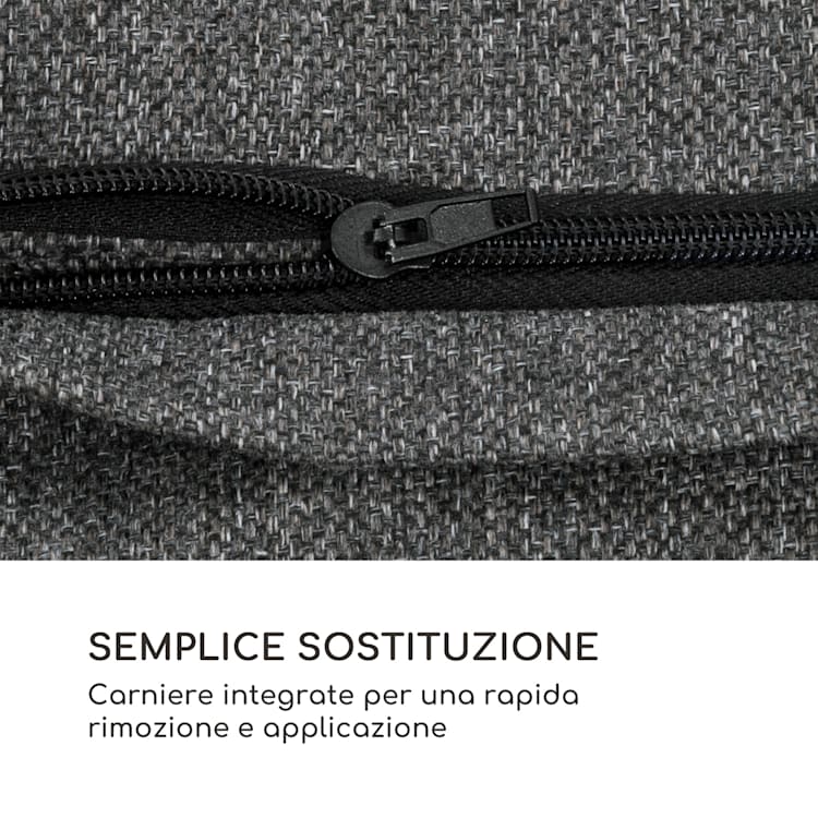 Titania Pillow cuscino in poliestere idrorepellente grigio scuro screziato Grigio Scuro