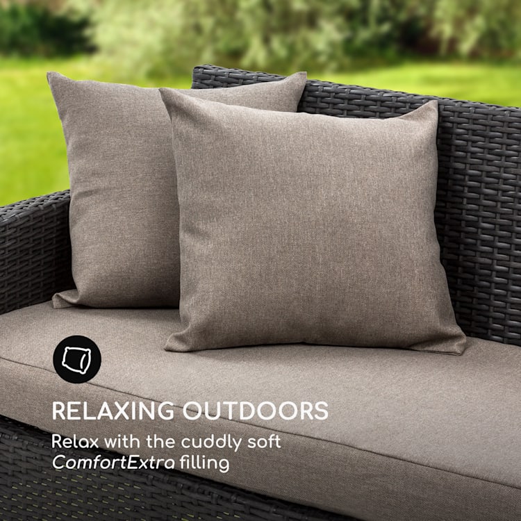 Titania Pillow kussen polyester waterafstotend bruin Donker Taupe