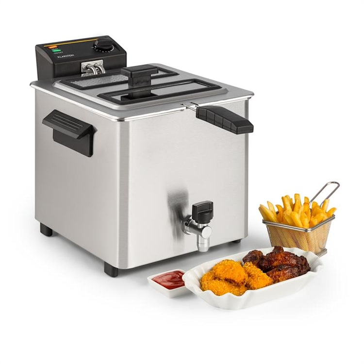 Family Fry, fritőz, 3000 W, Oil Drain technológia, rozsdamentes acél, ezüst