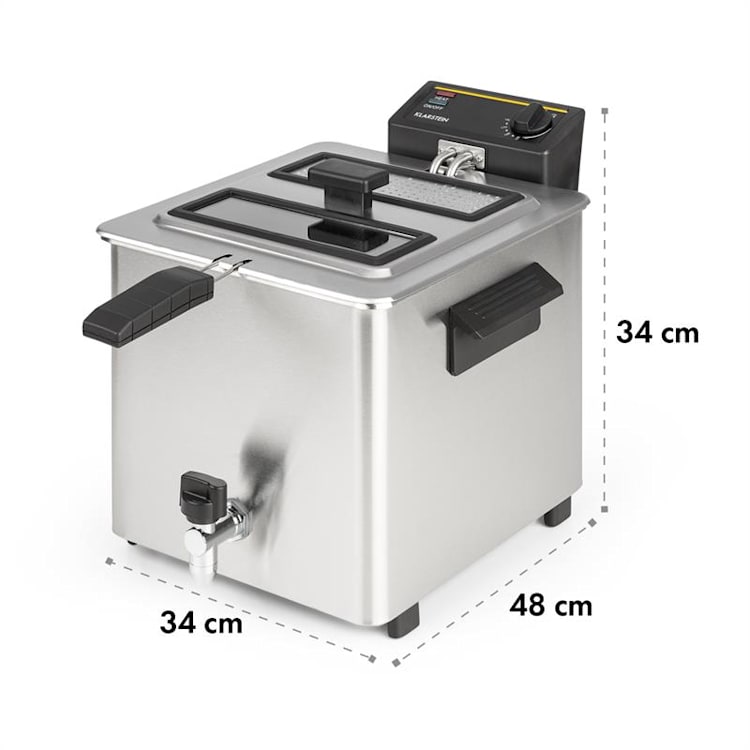 Family Fry, fritőz, 3000 W, Oil Drain technológia, rozsdamentes acél, ezüst