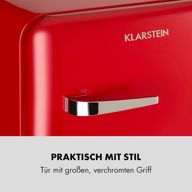 Audrey Mini Retro-Kühlschrank 48l 2 Ebenen 48 Ltr | Rot