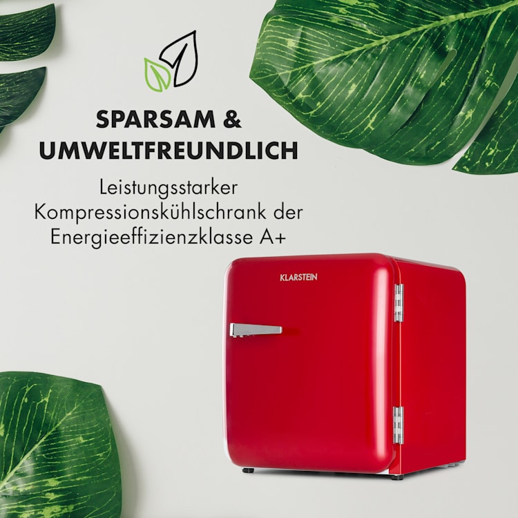 Audrey Mini Retro-Kühlschrank 48l 2 Ebenen 48 Ltr | Rot
