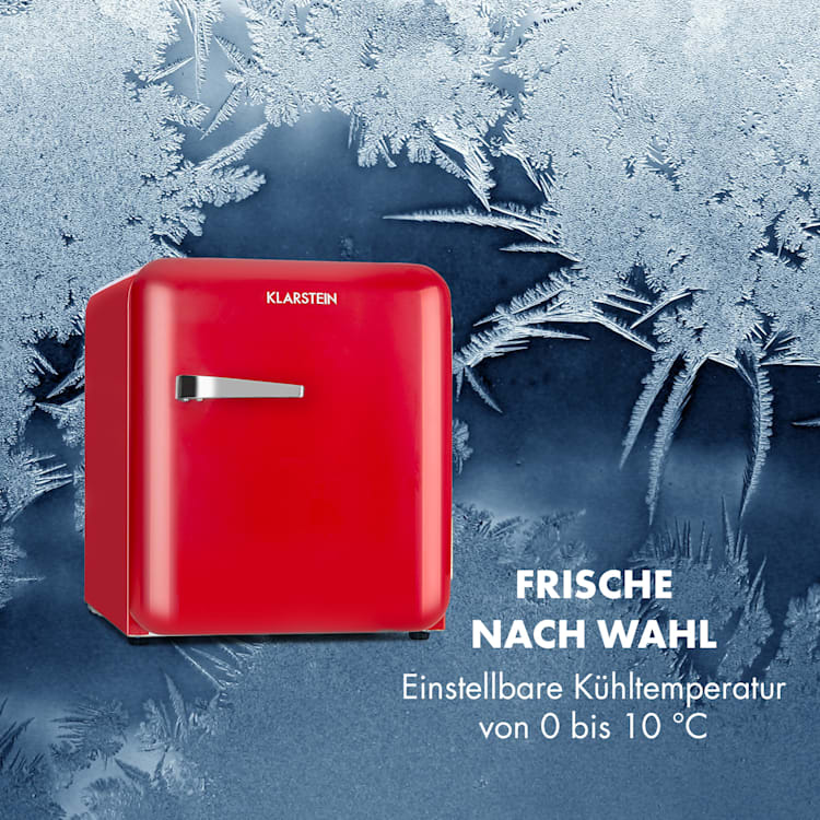 Audrey Mini Retro-Kühlschrank 48l 2 Ebenen 48 Ltr | Rot