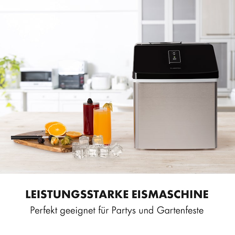 Clearcube Eiswürfelmaschine Klareis 13kg/24h Edelstahl schwarz