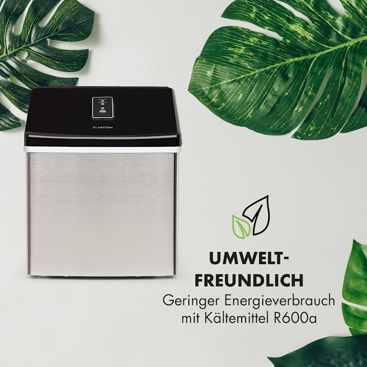 Clearcube Eiswürfelmaschine Klareis 13kg/24h Edelstahl schwarz