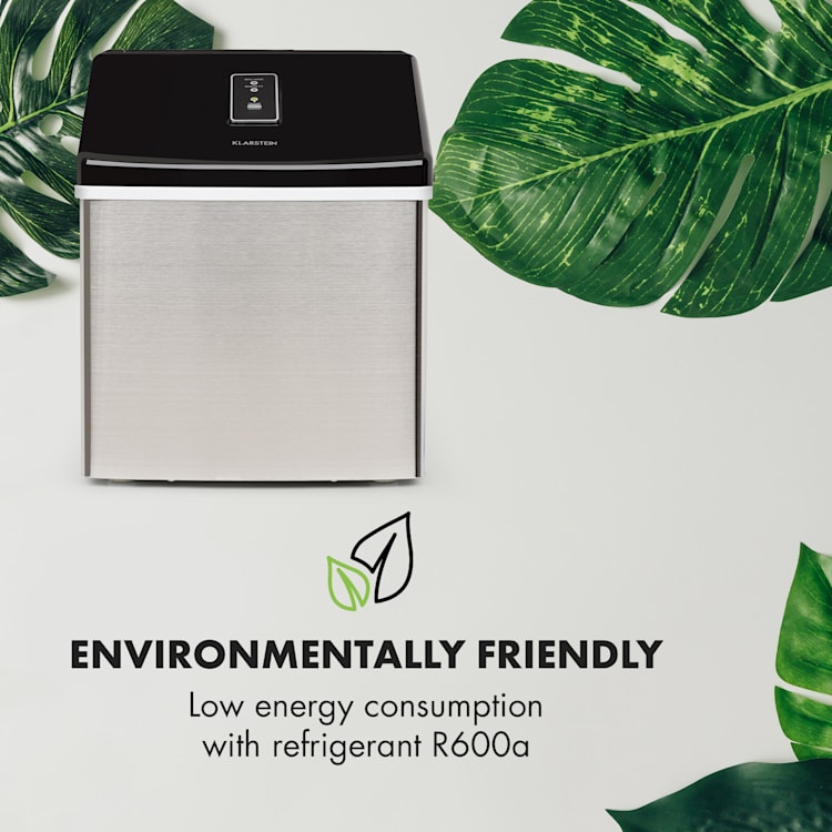 Klarstein Clearcube Ice Cube Machine Clear Ice 13kg / 24h Stainless