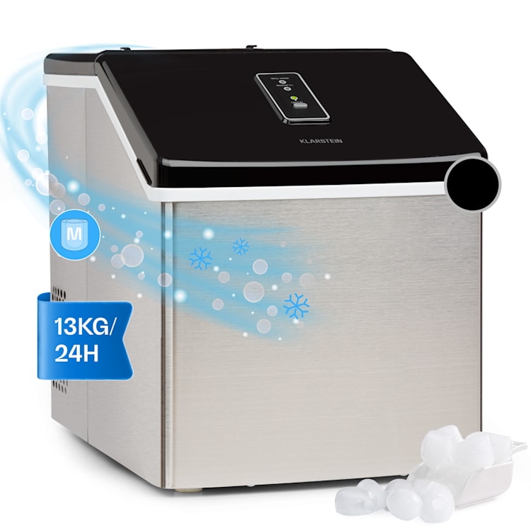 Klarstein Clearcube Ice Cube Machine Clear Ice 13kg / 24h Stainless