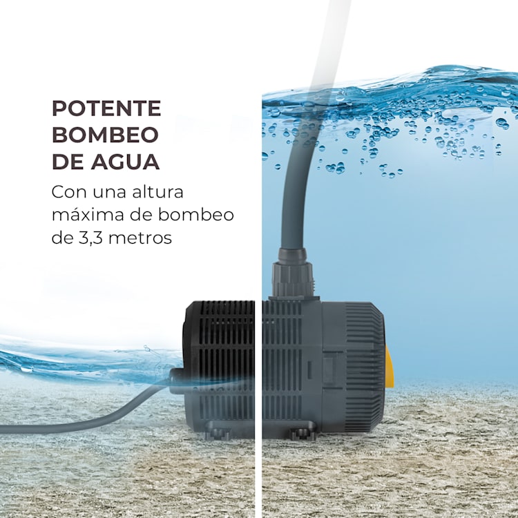 Nemesis T35 bomba para estanque potencia 35 W altura de impulsión 2 m caudal 2.300 l/h 35 W