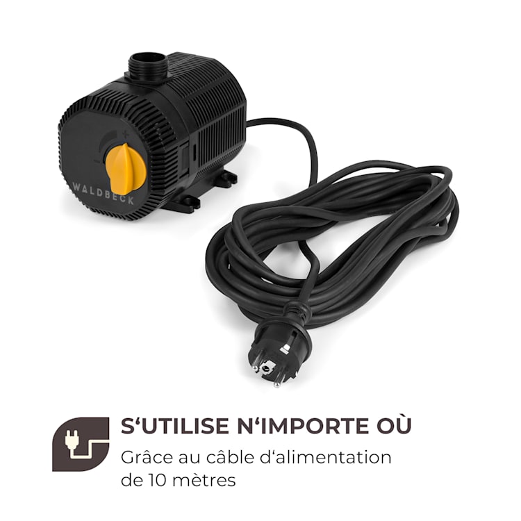 Nemesis T35 pompe de bassin 35 W hauteur de refoulement 2 m débit 2300 l/h 35 W