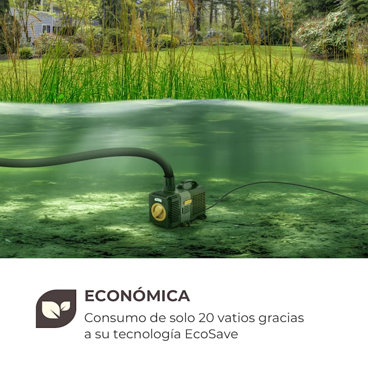 Lagoon 3600 Bomba para estanques 3600 l/h EcoSave: 20 W Altura de elevación de 2,8 m 20 W