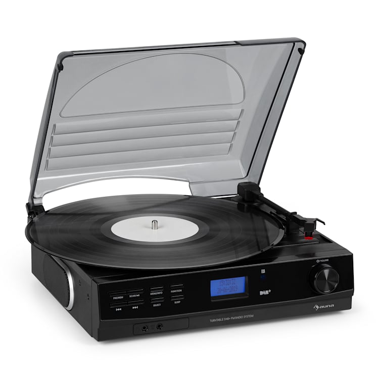TT-186 DAB giradischi DAB+/FM funzione BT trasmissione a cinghia 33/45 giri/min
