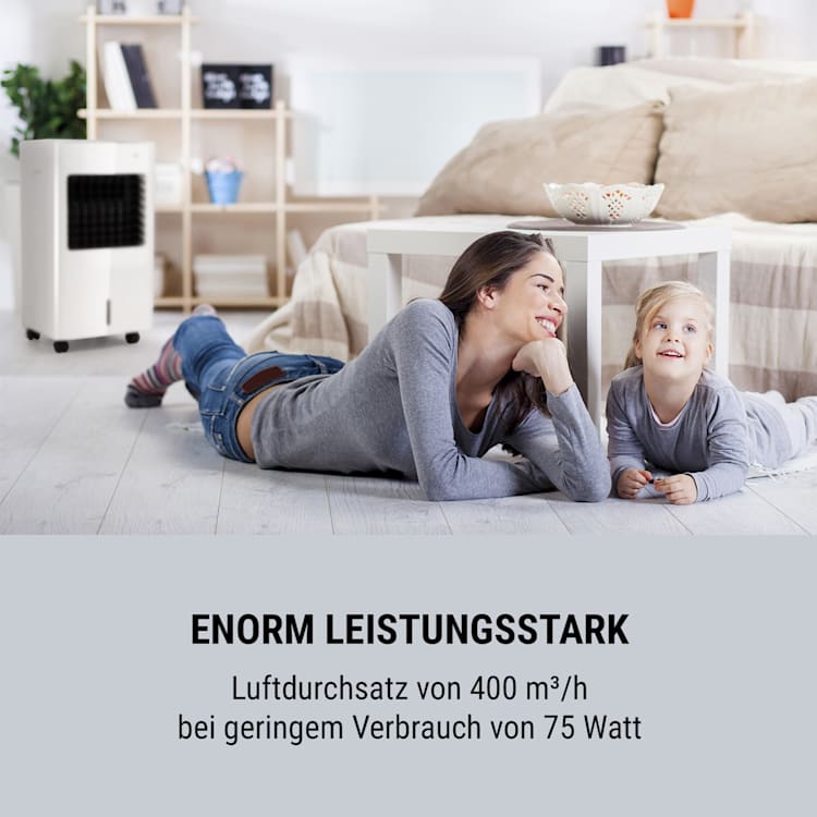 Freeze Me 3-in-1 Luftkühler 75W 400m³/h 8 Ltr Fernbedienung mobil