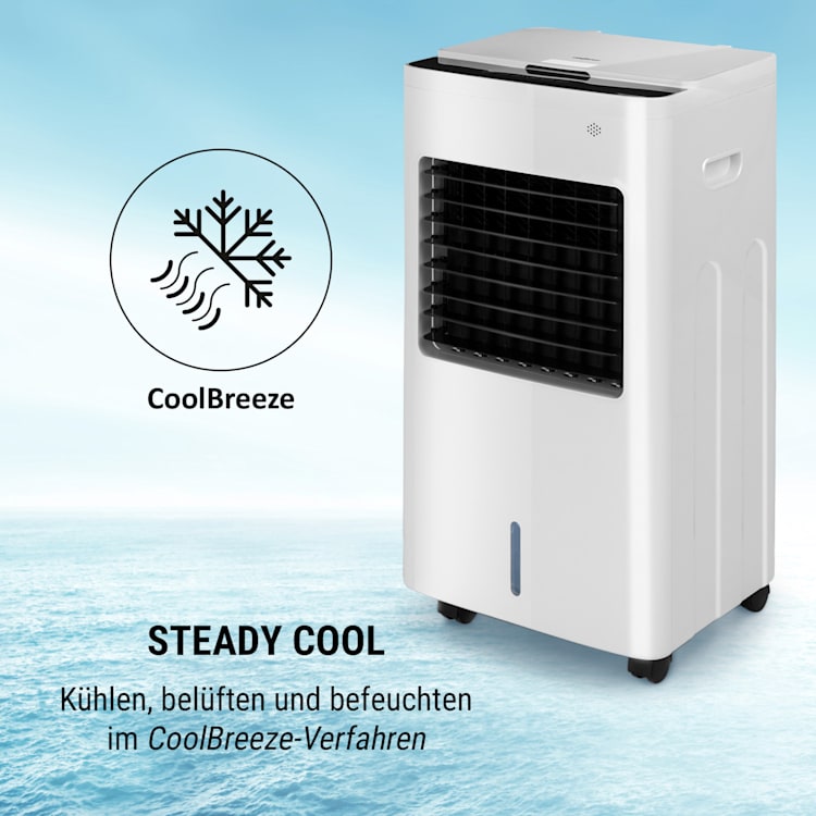 Freeze Me 3-in-1 Luftkühler 75W 400m³/h 8 Ltr Fernbedienung mobil