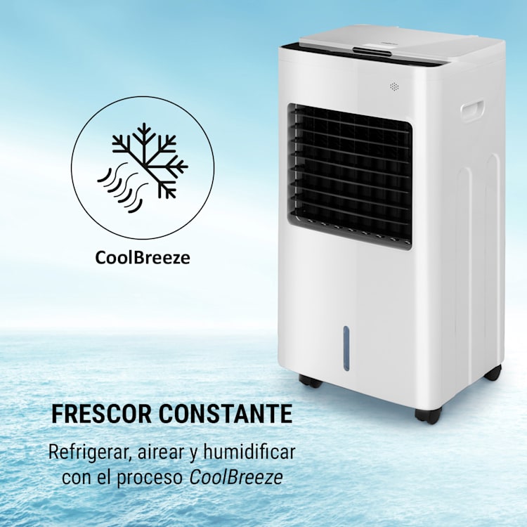 Freeze Me Climatizador evaporativo, ventilador y deshumidificador 3 en 1 de 400m³/h