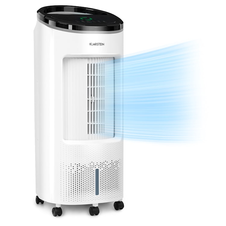 IceWind Plus - Raffrescatore evaporativo 4 in 1, 330 m³/h, oscillazione, telecomando Plus | Bianco