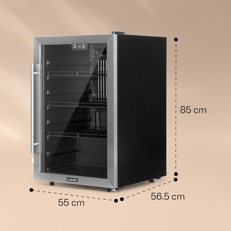 Beersafe 5XL, chladnička, 148 l, 3 police, panoramatické sklenené dvere, nehrdzavejúca oceľ 148 litrov | Nehrdzavejúca oceľ