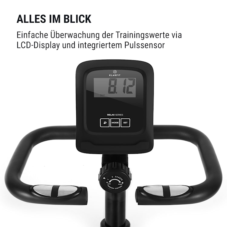 Relaxbike 6.0 SE Liegeheimtrainer 12kg Schwungmasse Magnetwiderstand Limettengrün