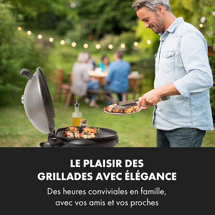 Tafelspitz Barbecue électrique pliable 2000/2400 W revêtement antiadhésif