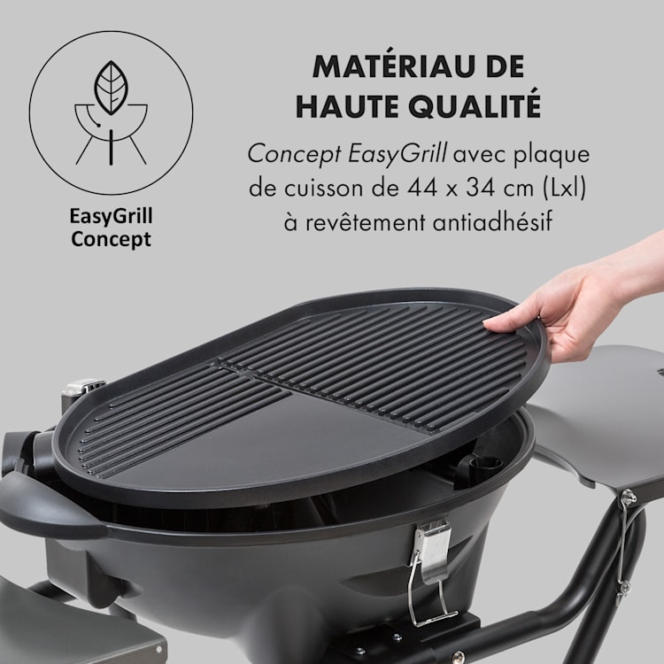 Tafelspitz Barbecue électrique pliable 2000/2400 W revêtement antiadhésif