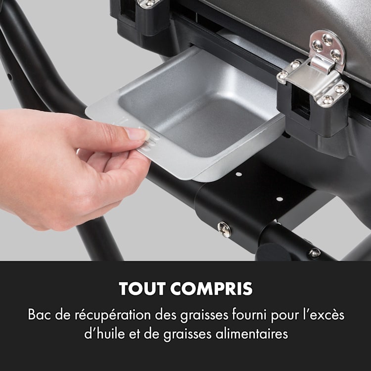 Tafelspitz Barbecue électrique pliable 2000/2400 W revêtement antiadhésif