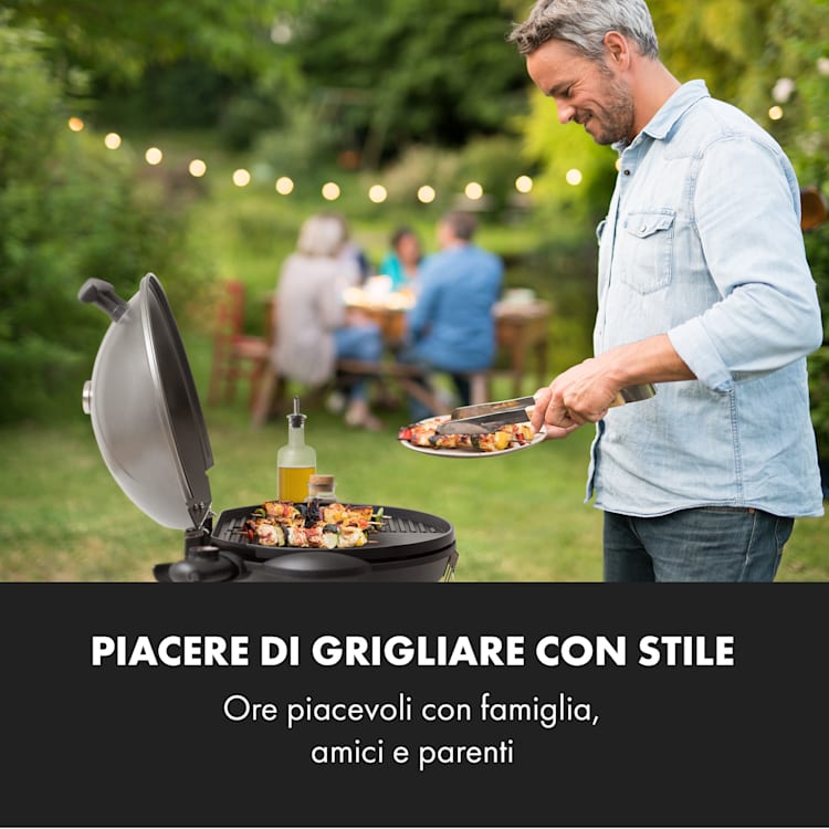 Tafelspitz grill elettrico 2000/2400 W antiaderente pieghevole trasportabile