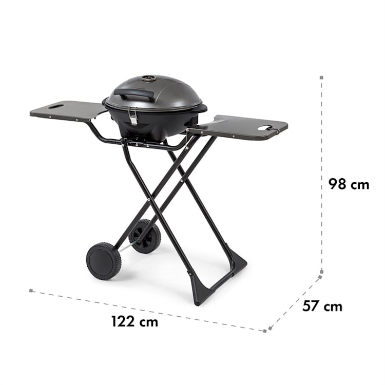 Tafelspitz Elektrogrill 2000/2400 W Antihaftbeschichtung faltbar mobil